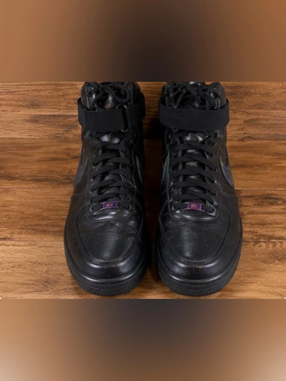 Nike Air Force 1 High ‘07 LV8 Black Iridescent Oil Slick Men’s 12 . 806403-002